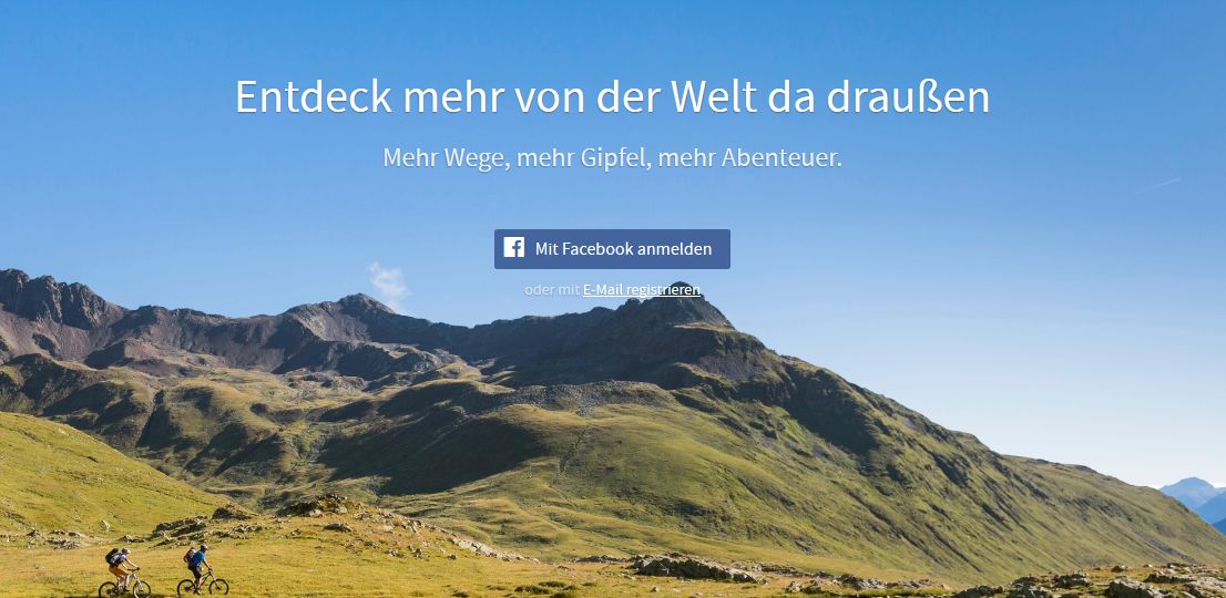 komoot Wanderkarten App