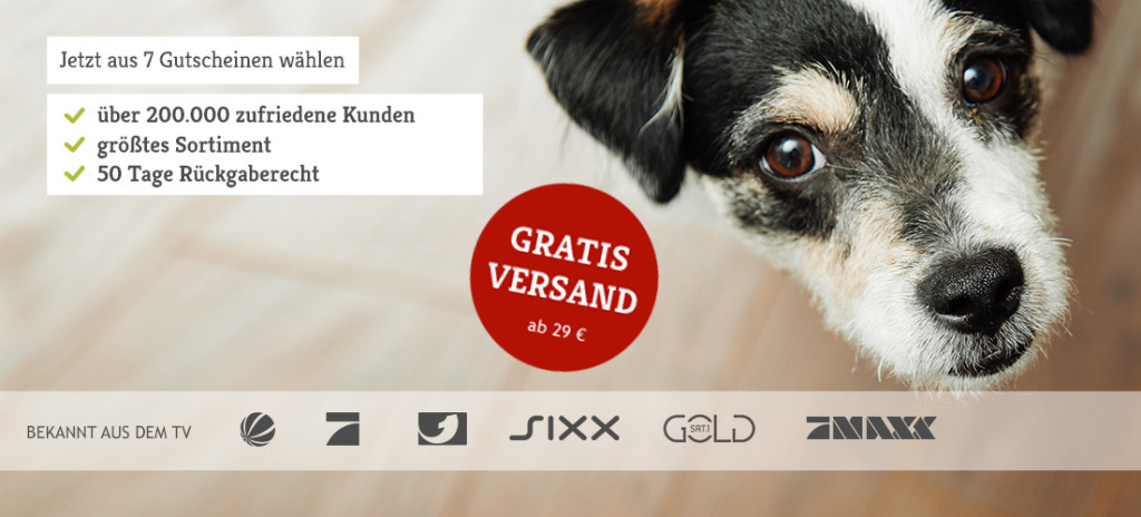 7 Hundeland Gutscheine warten auf Sie