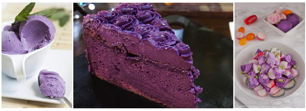 Ube Yams Gerichte