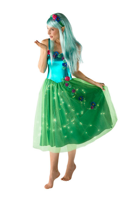 Waldfee-Kostüm mit Lichterkette
