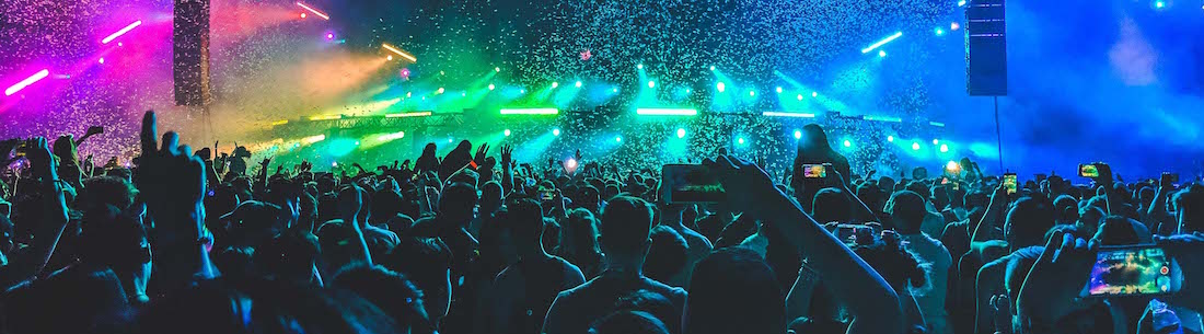 Menschenmenge bei Konzert