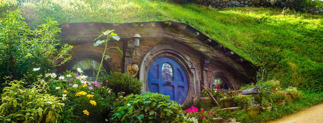 Eine Hobbit-Behausung