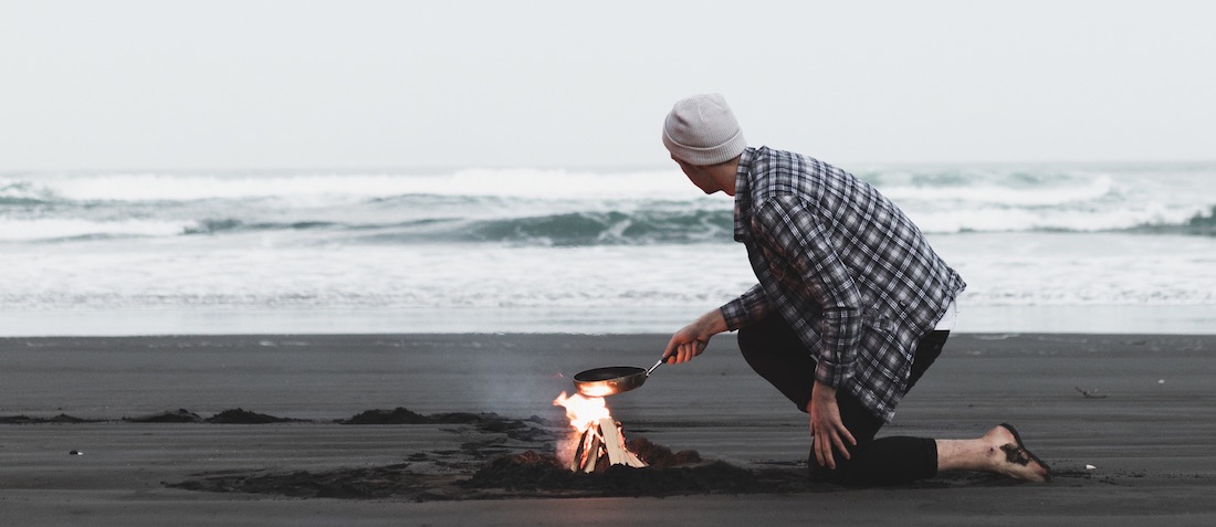 Lagerfeuer am Strand
