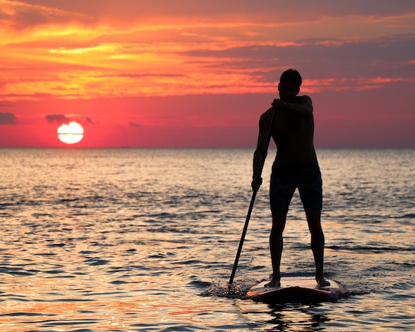 Ein Paddler auf dem Eriesee | Rabatte Coupons