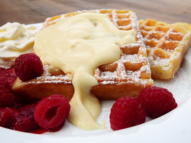 Eine Waffel mit Vla | Rabatt Coupon