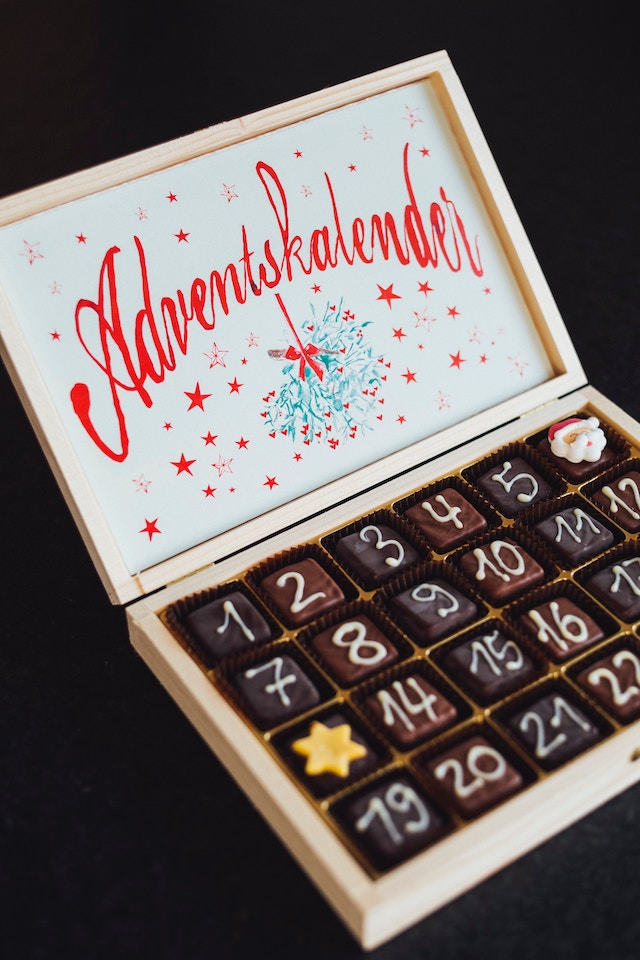 Eine Pralinenbox als Adventskalender | rabatte coupons
