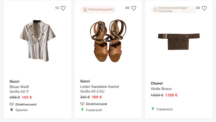 Designer Secondhand bei Vestiaire Collective | www.rabatt-coupon.com