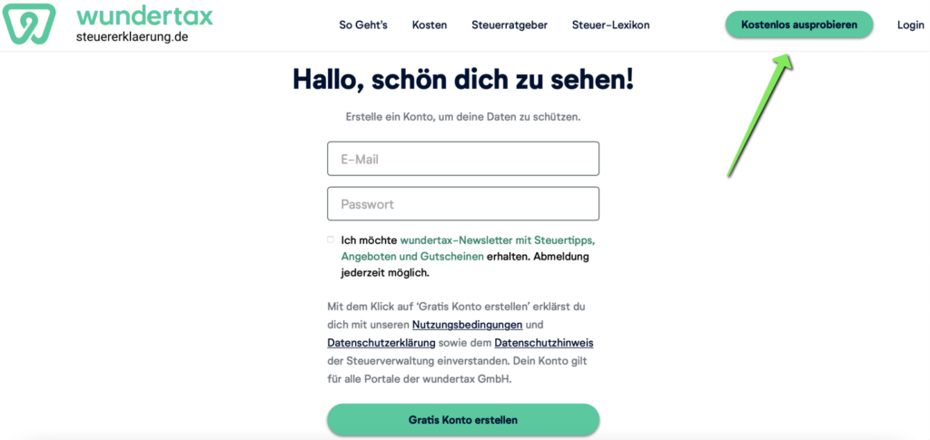 Coupons 1 Wundertax kostenlos ausprobieren