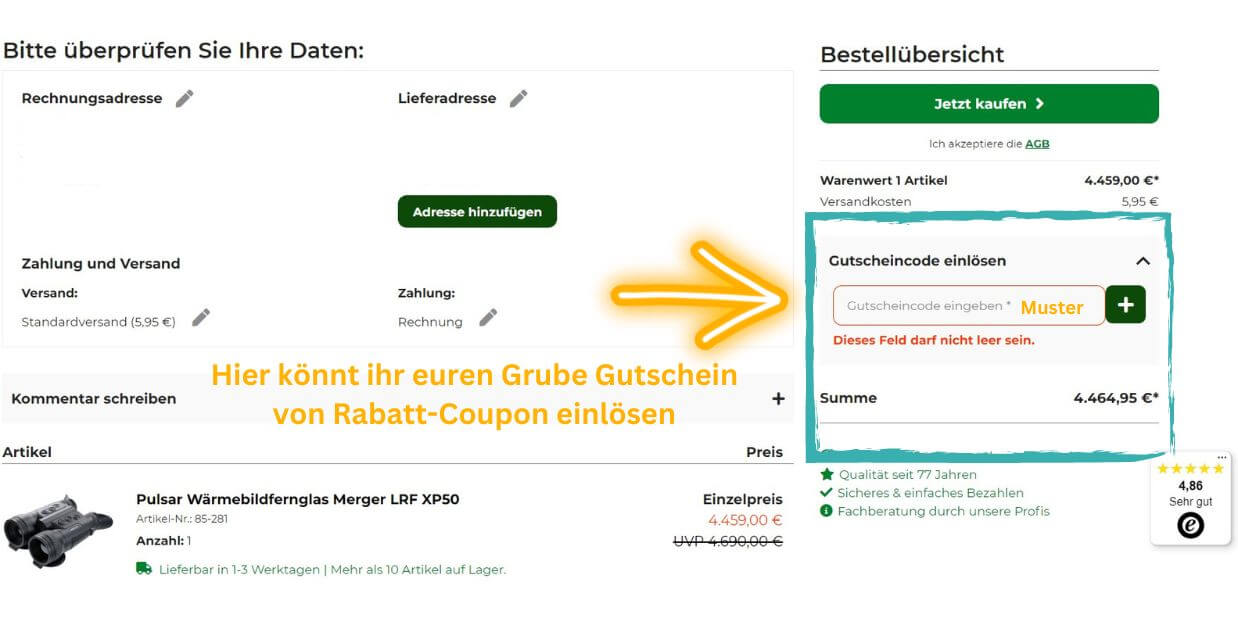 Grube - Forstbedarf & Jagdshop Gutschein von Rabatt-Coupon