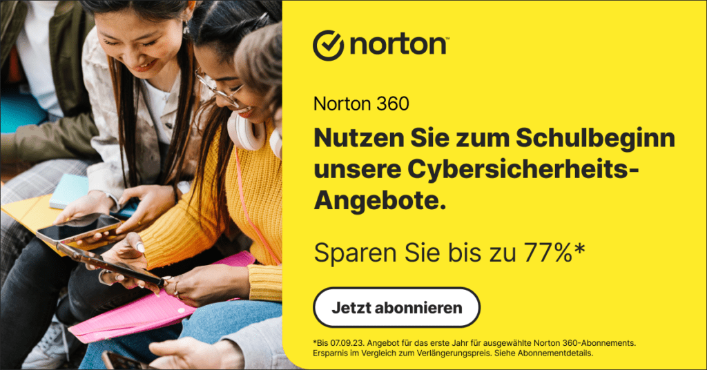 Sparen mit Norton Gutscheinen