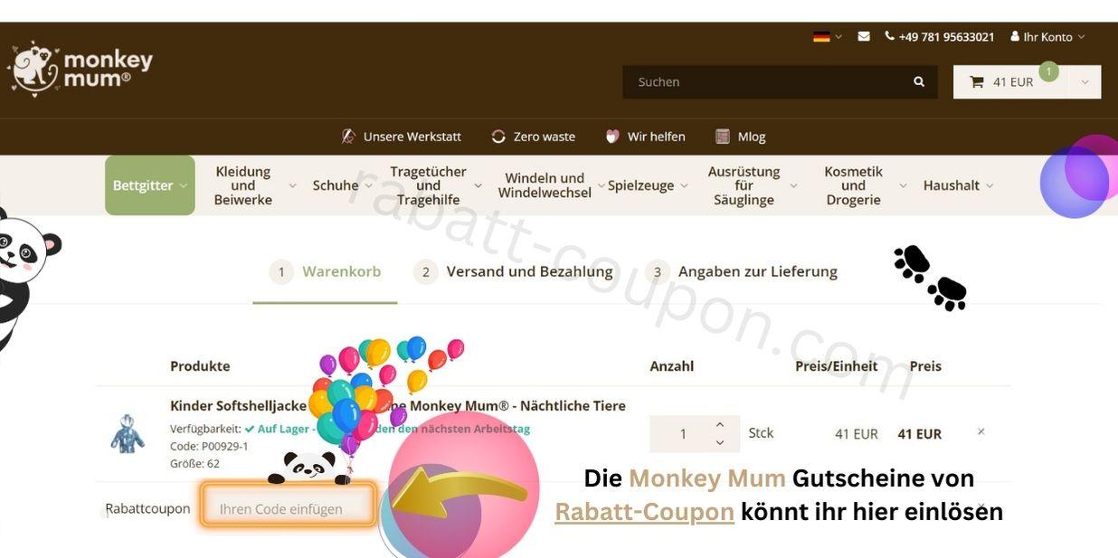 Monkey Mum Gutschein