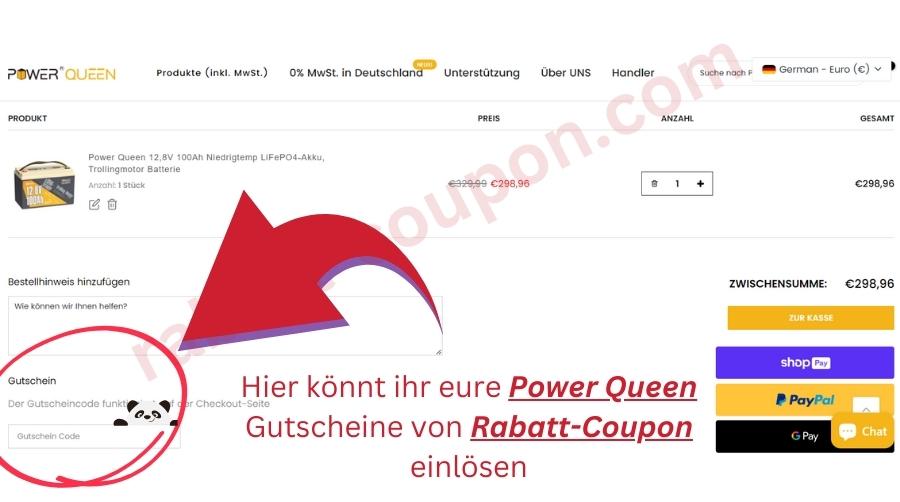 Power Queen Gutschein