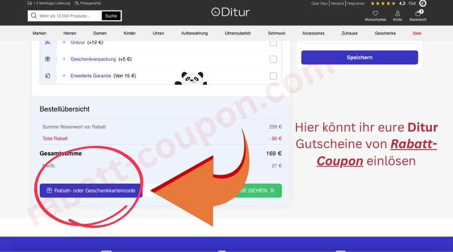 Ditur Gutschein