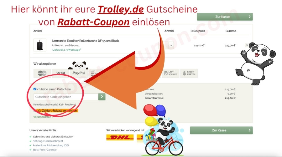 trolley.de Gutschein