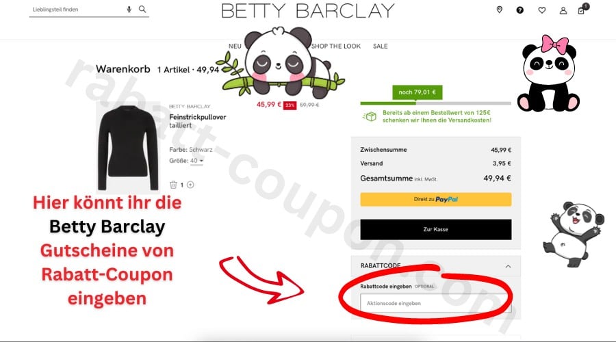 Betty Barclay Gutschein