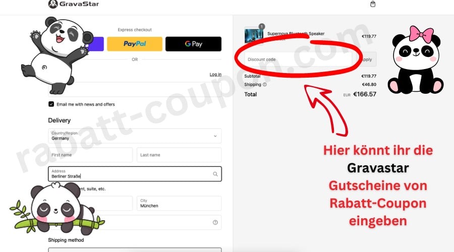 Gravastar Gutschein