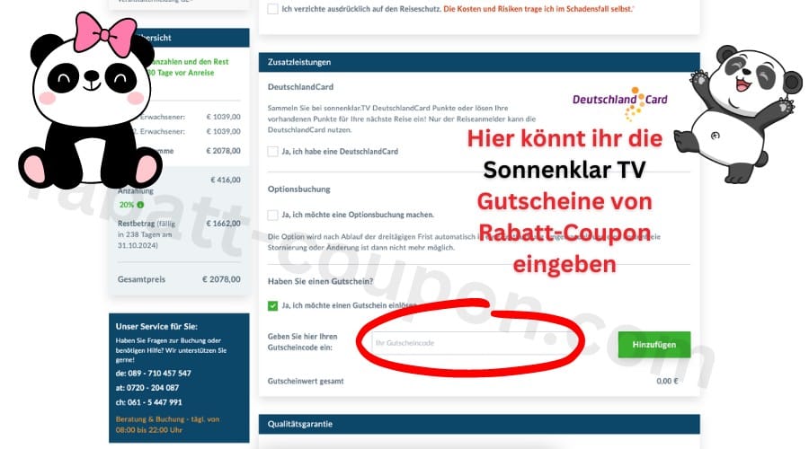 Sonnenklar TV Gutschein