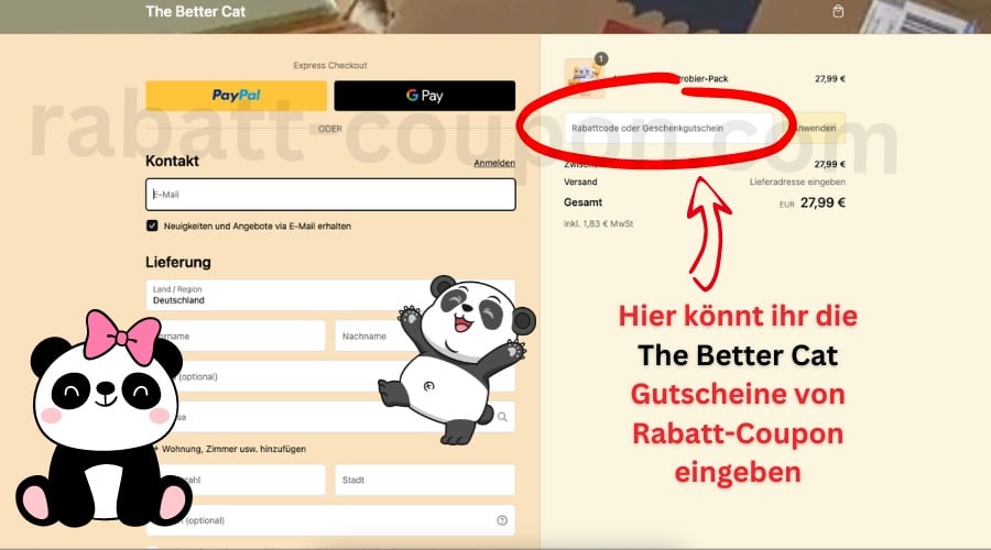 The Better Cat Gutschein