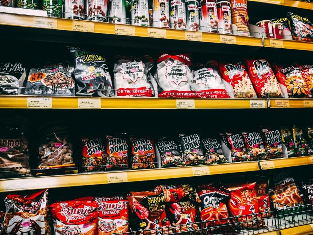 asiatische Snacks