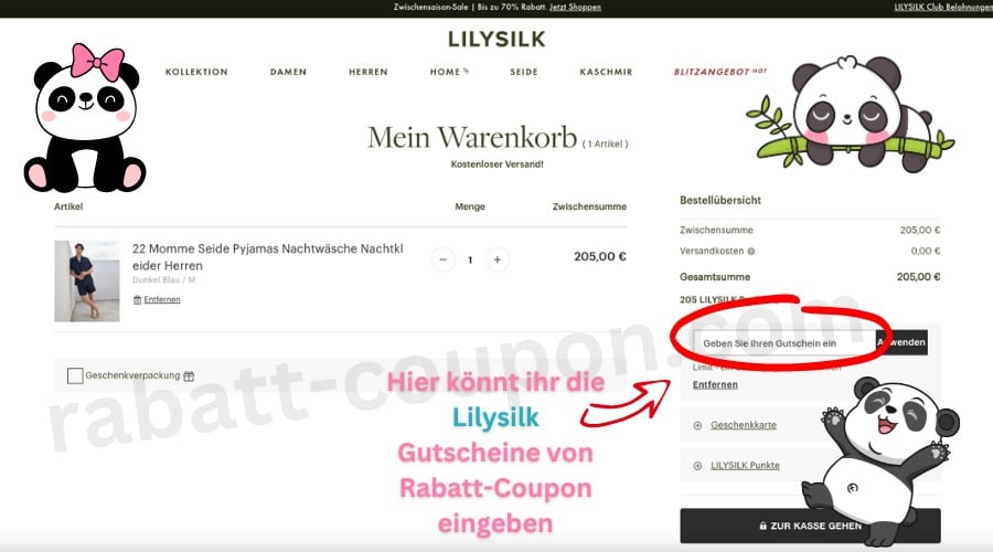 Lilysilk Gutschein