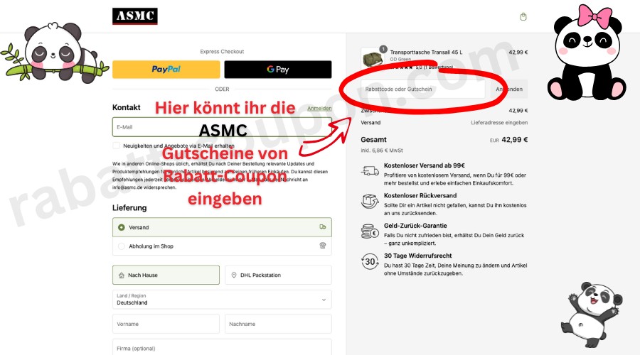 ASMC Gutschein