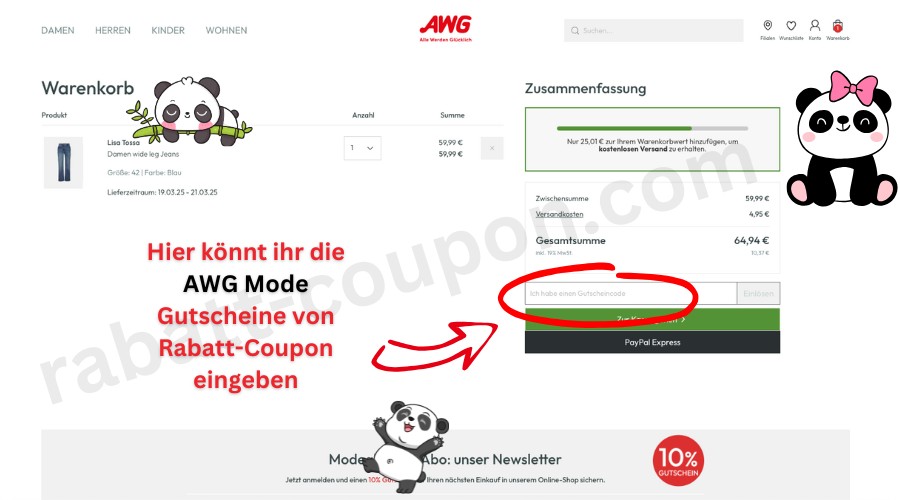 AWG Mode Gutschein