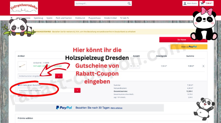 Holzspielzeug Dresden Gutschein