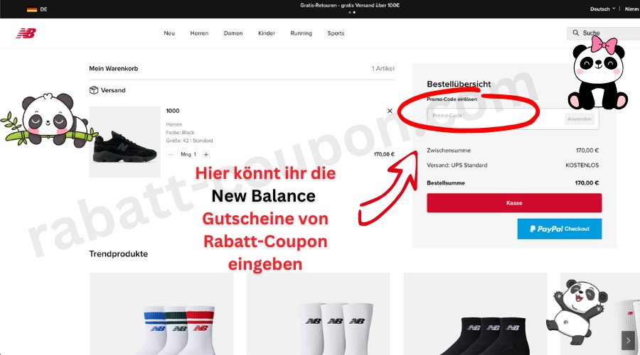 New Balance Gutschein