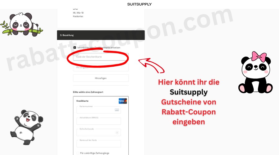 Suitsupply Gutschein